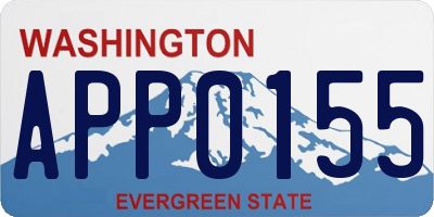 WA license plate APP0155