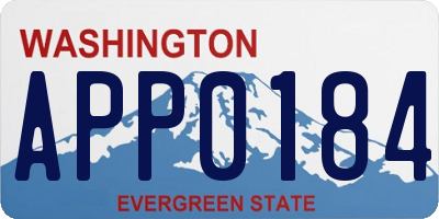 WA license plate APP0184