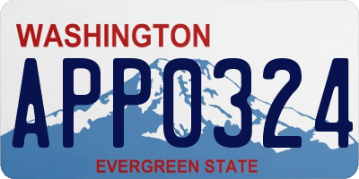 WA license plate APP0324
