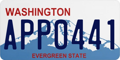 WA license plate APP0441