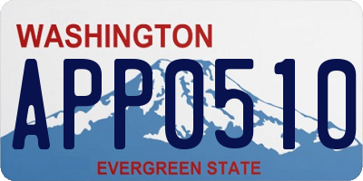 WA license plate APP0510