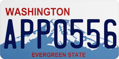 WA license plate APP0556