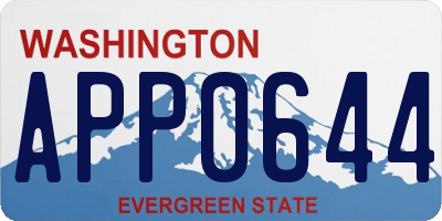 WA license plate APP0644