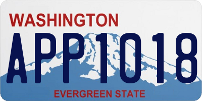 WA license plate APP1018