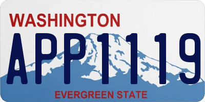 WA license plate APP1119