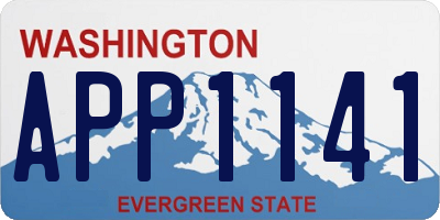 WA license plate APP1141