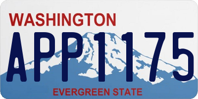 WA license plate APP1175