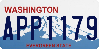 WA license plate APP1179