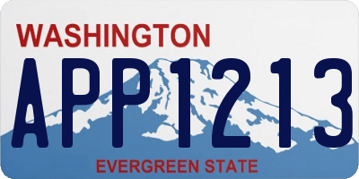 WA license plate APP1213
