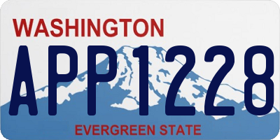 WA license plate APP1228
