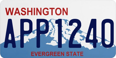 WA license plate APP1240