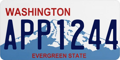 WA license plate APP1244