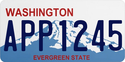 WA license plate APP1245