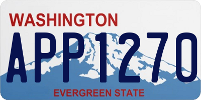 WA license plate APP1270