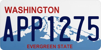 WA license plate APP1275
