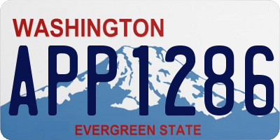 WA license plate APP1286