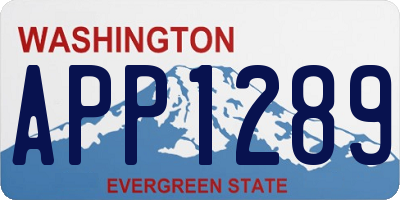 WA license plate APP1289