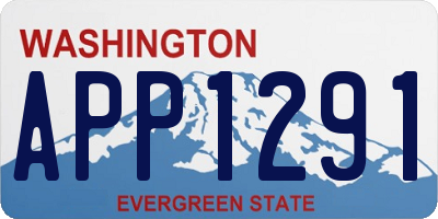 WA license plate APP1291