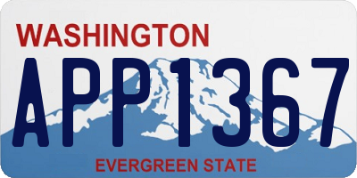WA license plate APP1367