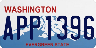 WA license plate APP1396
