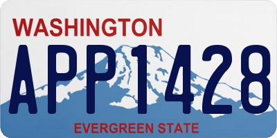 WA license plate APP1428