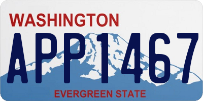 WA license plate APP1467