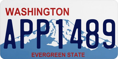 WA license plate APP1489