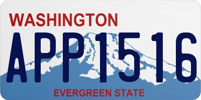 WA license plate APP1516