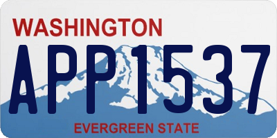 WA license plate APP1537