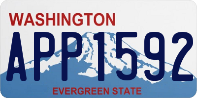 WA license plate APP1592