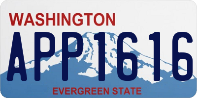 WA license plate APP1616
