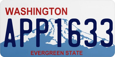 WA license plate APP1633