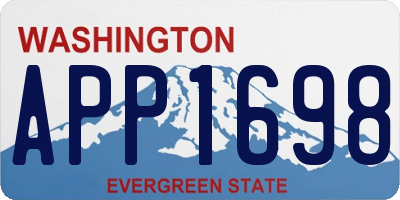 WA license plate APP1698
