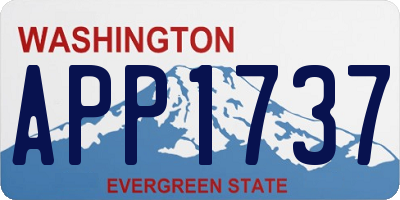 WA license plate APP1737