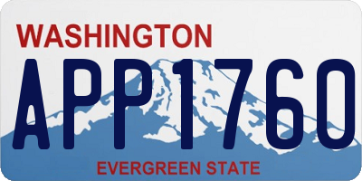 WA license plate APP1760