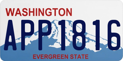 WA license plate APP1816