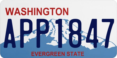 WA license plate APP1847