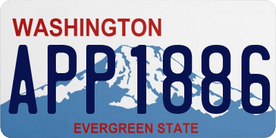 WA license plate APP1886