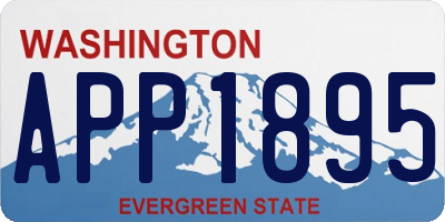 WA license plate APP1895