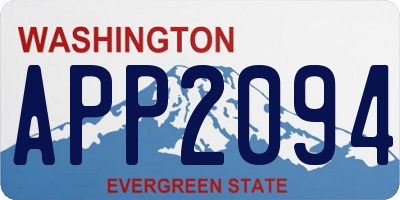 WA license plate APP2094