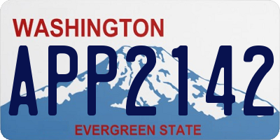 WA license plate APP2142