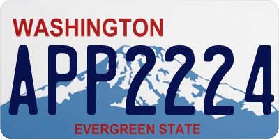 WA license plate APP2224