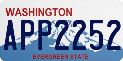 WA license plate APP2252