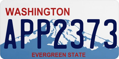 WA license plate APP2373