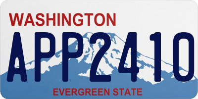 WA license plate APP2410