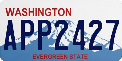 WA license plate APP2427