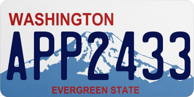 WA license plate APP2433