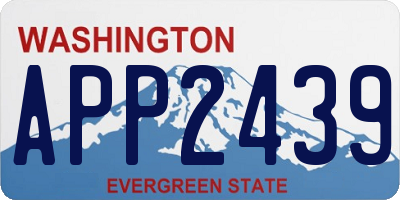 WA license plate APP2439
