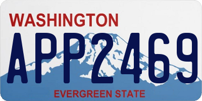 WA license plate APP2469