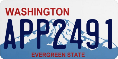 WA license plate APP2491